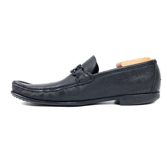 Salvatore Ferragamo Gancini Bit Leather Moccasin Driving Loafers Mens 9.5 Black main image 11